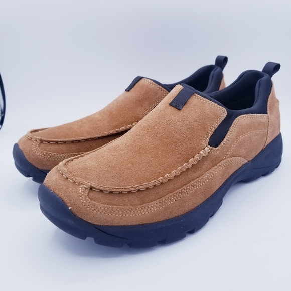 Lands' End Shoes Lands End Mens All Weather Suede Leather Slip On